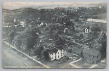 Kewanee Illinois~Northwest Birdseye View~Homes~Back Yards~Out Buildings~1914 B&W picture