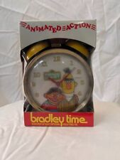 1984 Bradley Time Ernie & Bert Animated Action Alarm Clock picture