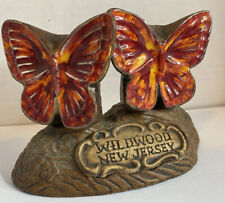 Treasure Craft Salt & Pepper Shakers Wildwood New Jersey Butterflies Vintage picture