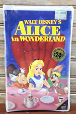Vtg Disney Classics Black Diamond ALICE IN WONDERLAND VHS #036 1986 SEALED RARE picture