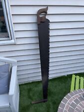 Vintage wuarranted Superior 2 Man Crosscut Saw 54” Blade Tree Logger 59