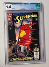 Superman #75 CGC 9.4 New Slab - Death of Superman picture