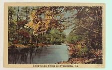Greetings from Chatsworth GA Georgia Postcard vintage A8 picture