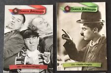 3 Stooges & Charlie Chaplin 2021 Historic Autographs Famous Americans 2 cards picture