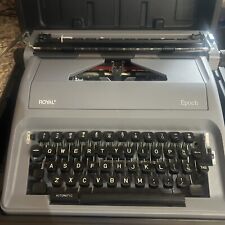 Royal Epoch Manual Typewriter Portable Office Supplies Gray With Hard Case picture