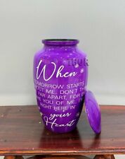 Purple Cremation Urns for Adult Ashes - Urns for Human Ashes Print Urns Handcraf picture