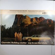 Vtg Chevrolet Caprice 4 Door Sedan a Better Way to See the USA Print Ad picture
