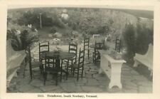 South Newbury Vermont Patio Dining Twinflower C-1910 RPPC Photo Postcard 21-7485 picture