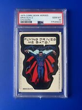 PSA 10 • 1975 TOPPS MARVEL COMIC BOOK HEROES STICKER DRACULA 2 • GRADED IN 2023 picture