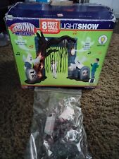 Rare Gemmy 2008 8ft Lightshow Ghosty Cemetery Arch Halloween Airblown Inflatable picture