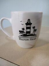 HILTON HEAD ISLAND 2 SIDED COFFEE CUP COFFEE MUG LIGHTHOUSE SOUTH CAROLINA picture