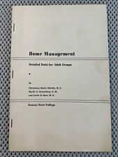 Vintage Home Management Booklet Kansas State College 1941 picture