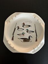 Vintage Hyalyn Porcelain Ashtray (Ducks and Hunting Rifles) picture