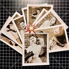 Vtg Original 50’s Jackie Miller Risque Busty Cheesecake Pinup Photo Set Lot X 9 picture