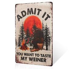 Metal Wall Art Sign, Admit You Want to Taste It, Home Decor picture