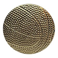 Gold Tone Basketball Lapel Backpack Pin picture