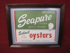 Vintage 1940s Seapure Oysters Advertisement picture