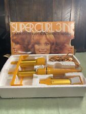 Vintage Gillette Super Curl 3 In 1 Hair Curling Iron with Steam & Attachments picture