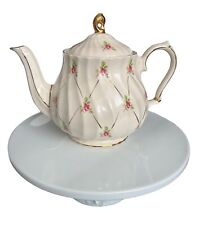 Sadler Teapot w/Pink Roses & Gold Trim Vintage from England 3632t - A1 picture