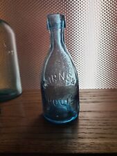 Rare Mold J. CAIRNS & CO ST LOUIS Beautiful Blue Pontil 1850’s Blob Top Soda  picture