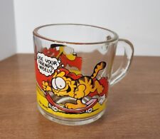 Vintage 1978 Garfield McDonalds Glass Mug Cup Jim Davis USA Odie picture