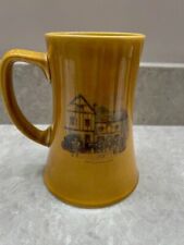 Vintage Palissy England Pottery Tall Tankard Mug Old Coach House Stratford picture