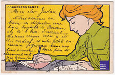 Women / Art Nouveau - CPA Henri Meunier Unsigned Vintage Postcard Deco Woman picture