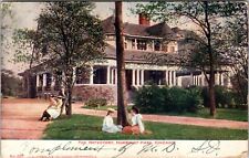 Chicago IL-Illinois, The Refectory, Girls Sitting at Tree, Vintage Postcard picture