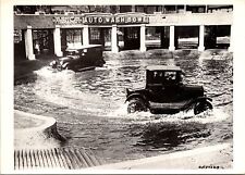 VINTAGE CONTINENTAL SIZE POSTCARD AUTO WASH BOWL CHICAGO 1924 (REPRODUCTION) picture