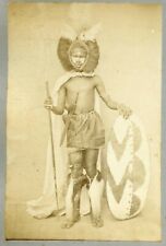 +++ 1890 AFRICA Natives in Costume 2 Vintage Original Photos picture