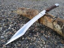 Handmade High Carbon Steel Full Tang Hunting Sword With Sheath Fixed Blade picture