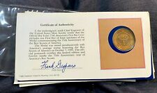 1985 Boy Scouts 75th Anniversary Medalist 1st Day Cover Signed F. Gasparro CHN picture