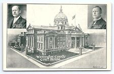 Postcard Washington County Court House Judge McIlvaine Judge Taylor Pennsylvania picture