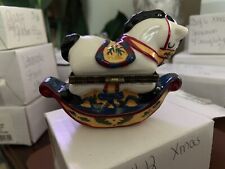 PHB Rocking Horse With Charm Trinket Box MINT in Original Box picture