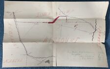 Vintage Hand drawn Railroad Map, Missouri, Iowa and Neighboring States picture
