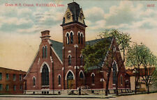 Postcard IA Waterloo Iowa Grace ME Church Posted 1911 Divided Vintage PC READ picture