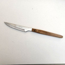 Vtg St Regis Stainless Steel Steak Knife Riveted Wood Handle Made in Japan 4 in picture