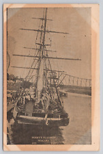 Postcard Perry's flagship Niagara New York picture