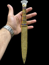 RARE ANCIENT EGYPTIAN ANTIQUES Golden Iron Dagger Of King Tutankhamun Egypt BC picture