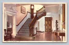 Postcard VA Mount Vernon Washington's Mansion Main Hall picture