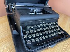 1939 Royal U Model Working Vintage Portable Typewriter w New Ink & Case picture
