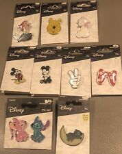 BRAND NEW Lot Of 10 Disney Enamel Pins Mickey Minnie Mouse Stitch Pooh Ariel picture