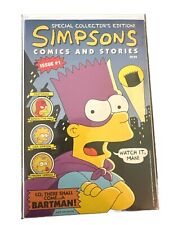 SIMPSONS COMICS AND STORIES #1 ~ Bag And Boarded Raw ~ 1993 ~ 1st appearance picture