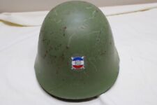 Yugoslavian War Serbian M59 Steel Helmet Covered Red Star Military Army JNA W7 picture