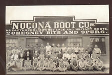 REAL PHOTO NOCONA TEXAS NOCONA BOOT CO. FACTORY EMPLOYEES POSTCARD COPY picture