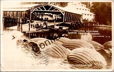 Real Photo 1918 Whales Whaling Station Grays Harbor WA Washington RP RPPC K362 picture