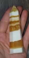 Honey Calcite Crystal Tower, Many Mini Flashes, Charged By 2024 Eclipse  picture