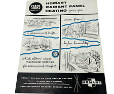 Vintage 1957 Sears Homart Gas Oil Radiant Panel Heating Systems Booklet Brochure picture
