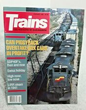 Trains Magazine Of Railroading February 1986 Long Island Steam Roanoke train picture