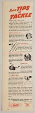 1949 Print Ad Monel Inco Nickel Fishing Supplies Bache Brown Reel,Chain Tackle picture
